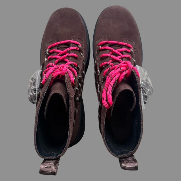 Ugg Brisbane Lace Up Women's Boot Size 10 NWOB Brown/Black - Picture 4 of 8